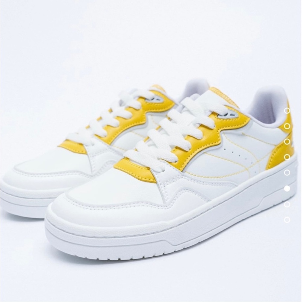 Zara yellow sneakers